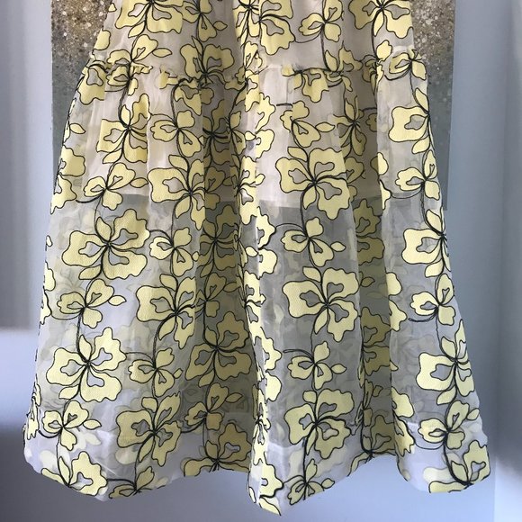 Maje Organza Floral Embroidered Midi Skirt (NWT) - Picture 6 of 16